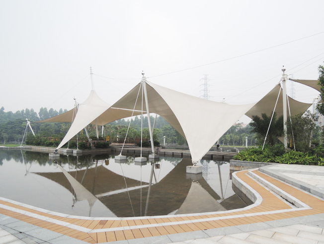 東莞黃旗山公園景觀膜結構工程